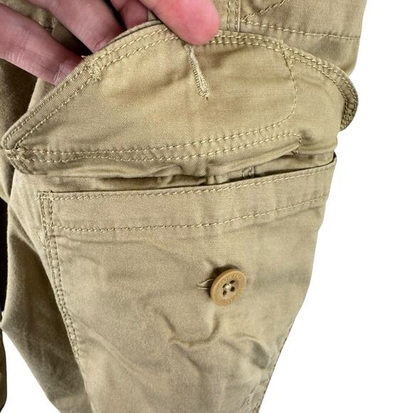 The North Face Tan Cotton Mid Rise Lightweight Hiking Capri Pants Size 10 - Picture 3 of 9